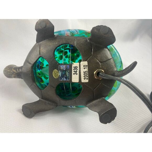 Murano Style Millefiori Glass Turtle Night Light Lamp Colorful Art Glass Decor - Picture 11 of 12